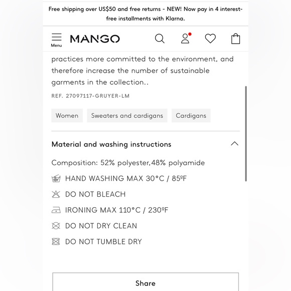 Cropped Rib Cardigan *NEW WITH TAGS* - Picture 8 of 9